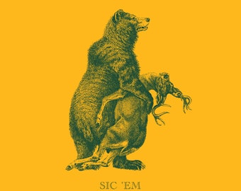 Sec Em Sic Em Bears Poster - Etsy