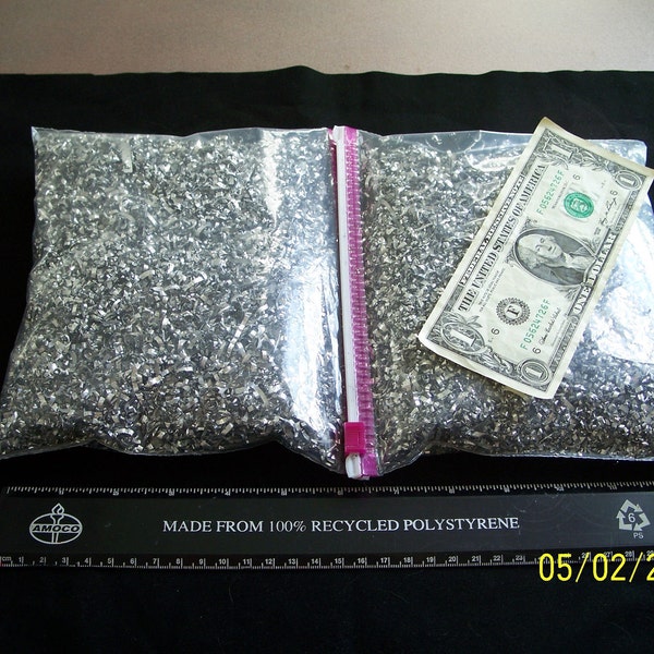 ORGONE Making Supplies - Fluffy Clean Aluminum Shavings - Two One Quart Baggies.