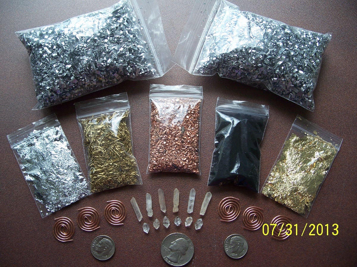 Brass Shavngs - Orgone Metal Materals - Etsy