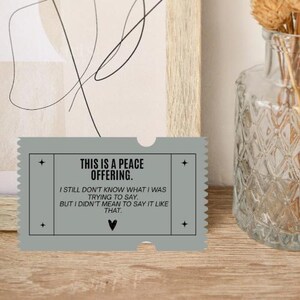 Désolé, j'étais bizarre, cartes de réduction d'excuses imprimables – téléchargement numérique | Cartes de correspondance poétiques pour la conscience de soi et des moments d'émotion