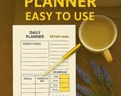ADHD Planner: Task Breakdown, Daily Schedule (PNG Digital Download)