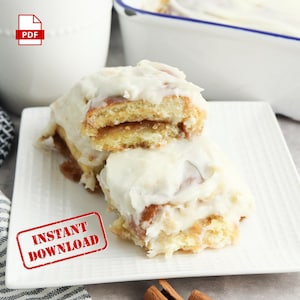 BEST RECIPE Hawaiian Roll Cinnamon Rolls | Breakfast recipe | Digital Recipe | Instant Download | Printable Recipe | PDF Recipe | TikTok