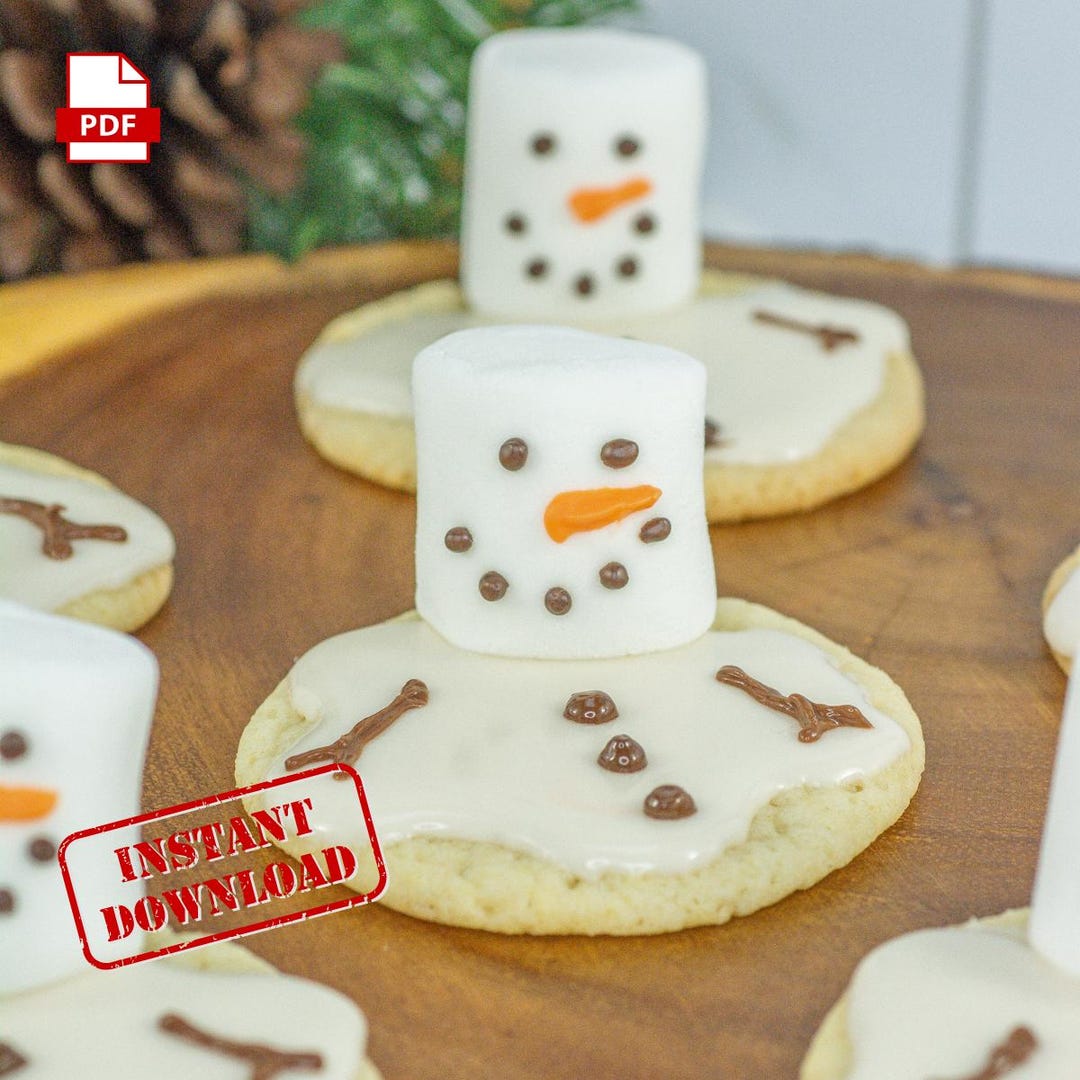 Melted Snowman Cookies Recipe | Fun Christmas Treats (digital Download ...