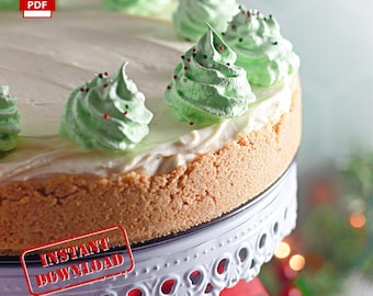 No Bake White Chocolate Cheesecake Recipe | Easy Dessert (Digital Download)