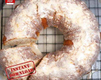 BEST RECIPE Eggnog Bundt Cake | Instant Download | Printable | PDF | Digital Recipe | Homemade | Easy Recipe | Dessert | Christmas Recipe