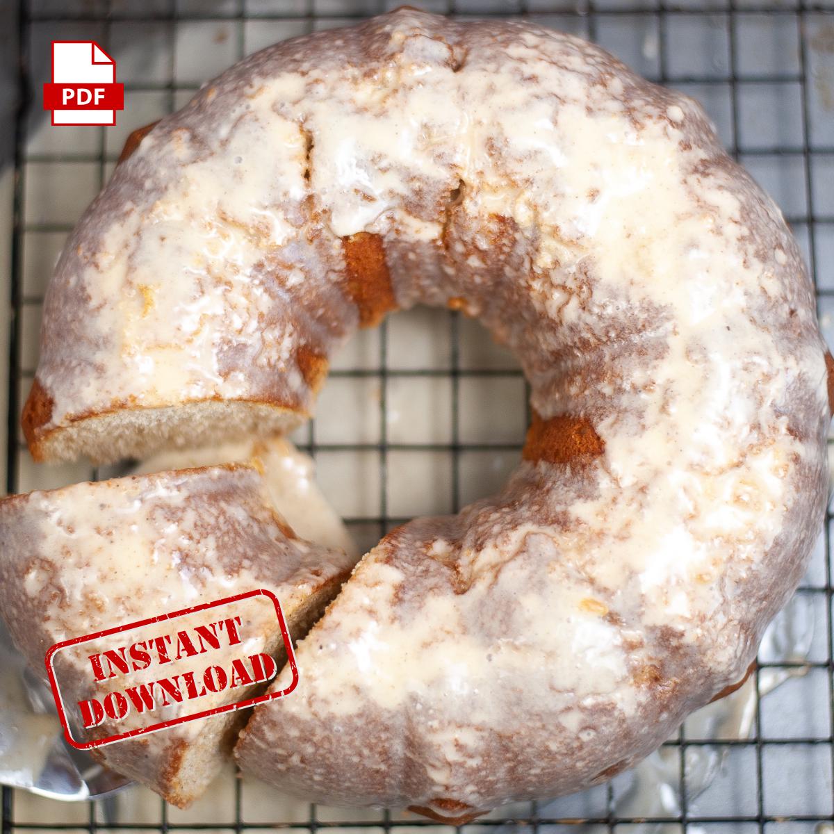 BEST RECIPE Eggnog Bundt Cake Instant Download Printable PDF