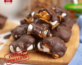 BEST RECIPE Copycat Costco Caramel S’mores Clusters | Dessert Recipes | Sweet Snack | Digital Recipe | Instant Download | Printable Recipe