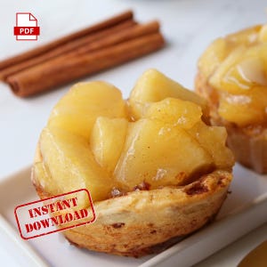 BEST RECIPE 2 Ingredient Apple Pie Cups | Dessert Recipes | Apple Recipe | Fall Recipe | Digital Recipe | Instant Download, Printable Recipe