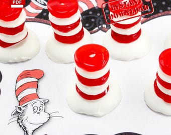Best Recipe Dr Seuss Cat in the Hat Treat | Dr Seuss Recipes | Dr Seuss Food Recipes  | Digital Recipe | Instant Download | Printable Recipe