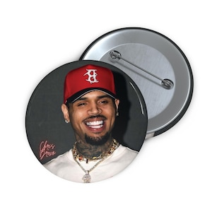 Custom Chris Brown Button