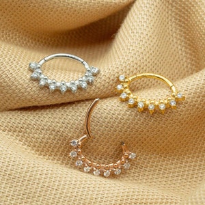16G Oval Hoop • Clicker Hoop • Septum Ring • Nose Hoop • Cartilage Earring • Helix Piercing • Daith Hoop • Piercing Hoop• LJ16.35