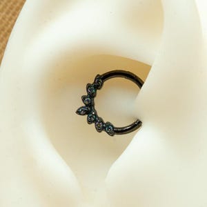 16G Leaf Branch Hoop • Clicker Hoop • Septum Ring • Nose Hoop • Cartilage Earring • Helix Piercing • Daith Hoop • Piercing Hoop• LJ7.12