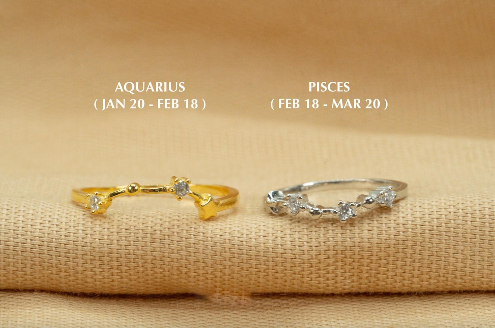 Star Sign Rings Constellation Rings • Zodiac Rings • 925 Sterling Silver Ring • Star ...