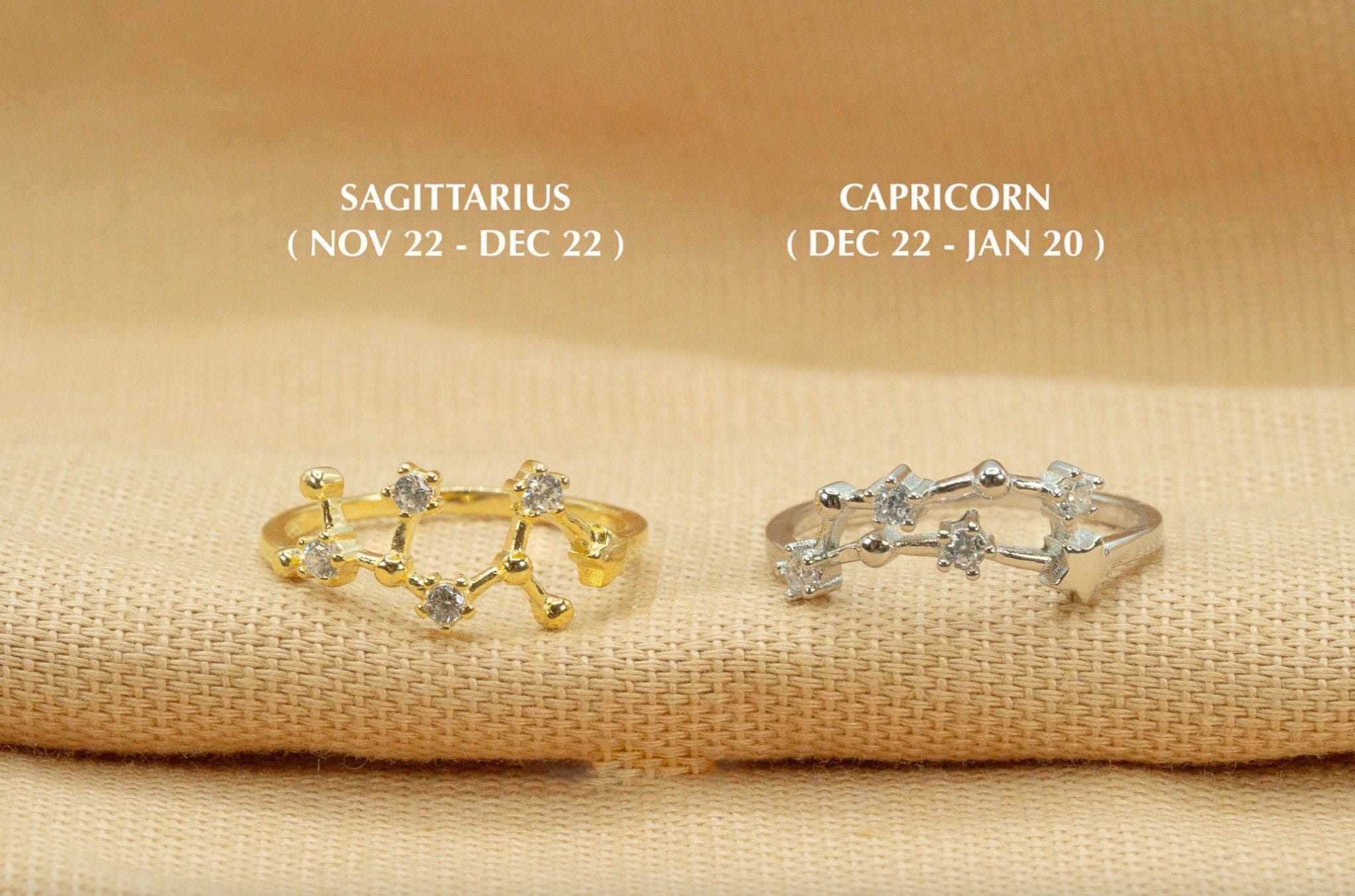 Constellation Rings • Zodiac Rings • 925 Sterling Silver Ring • Star ...