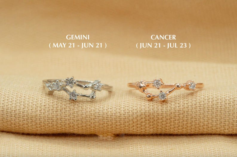 Constellation Rings • Zodiac Rings • 925 Sterling Silver Ring • Star ...