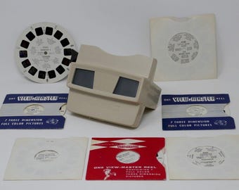 Sawyer View-Master 3-D Viewer & Reels Lot Australia France Italy Seattle Portland