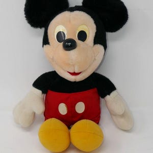 Hasbro Softies Vintage 1983 Disney Mickey Mouse Plush Stuffed Doll image 1