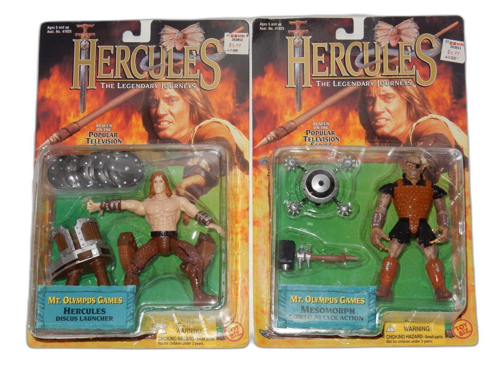 Toy Biz 1997 Hercules Mt Olympus Games Figures Hercules