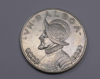U.S Mint Panama 1947 Standing Liberty Un 1 Balboa Silver Coin
