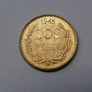 1945 dos pesos coin - Etsy 日本