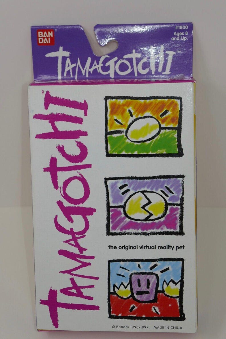 Bandai 1996-1997 Tamagotchi Rosa y Verde Mascota de Realidad Virtual n.° 1800 imagen 5