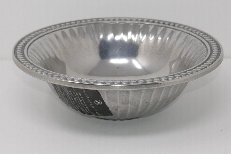 Wilton Armetale Flutes and Pearls Small Round Bowl #272034 image 4