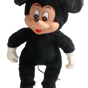 Walt Disney Productions Young Epoch Mickey Mouse 23 cm en peluche RARE image 1
