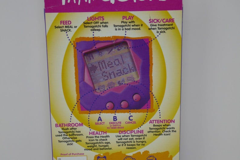 Bandai 1996-1997 Tamagotchi Rosa y Verde Mascota de Realidad Virtual n.° 1800 imagen 10