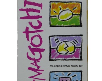 Bandai 1996-1997 Tamagotchi Pink & Green Virtual Reality Pet #1800
