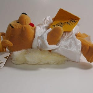 Disney Store Winnie the Pooh Mini Choir Angel 8" Bean Bag Plush Toy W/Tag imagem 2