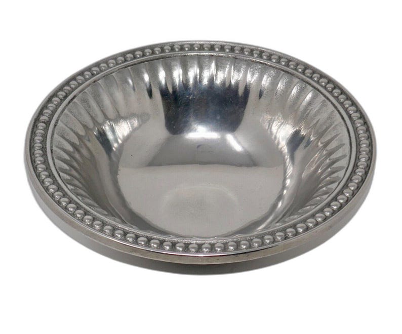 Wilton Armetale Flutes and Pearls Small Round Bowl #272034 image 1