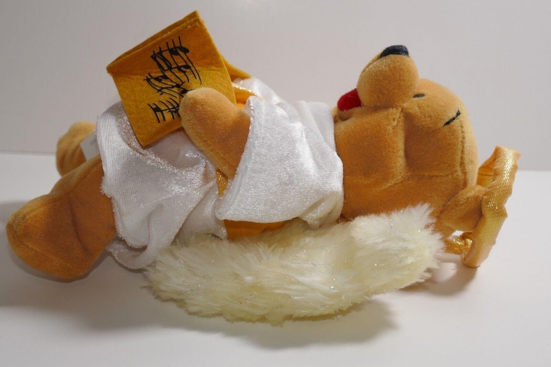 Disney Store Winnie the Pooh Mini Choir Angel 8" Bean Bag Plush Toy W/Tag imagem 4
