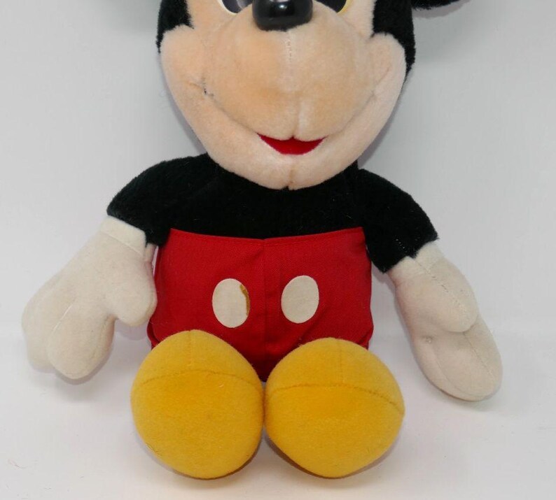 Hasbro Softies Vintage 1983 Disney Mickey Mouse Plush Stuffed Doll image 3