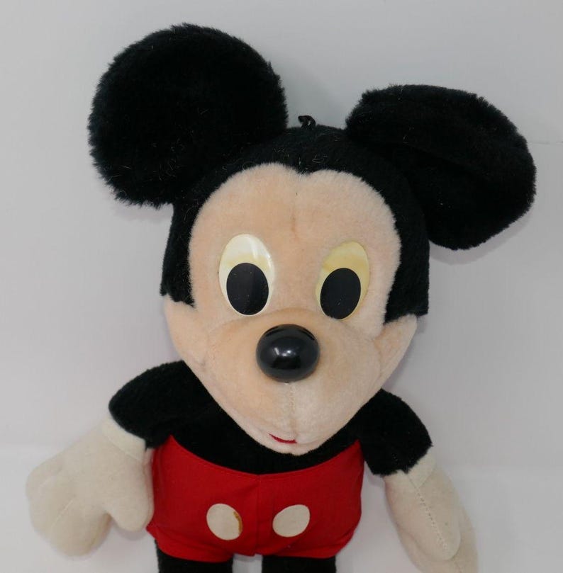 Hasbro Softies Vintage 1983 Disney Mickey Mouse Plush Stuffed Doll image 2