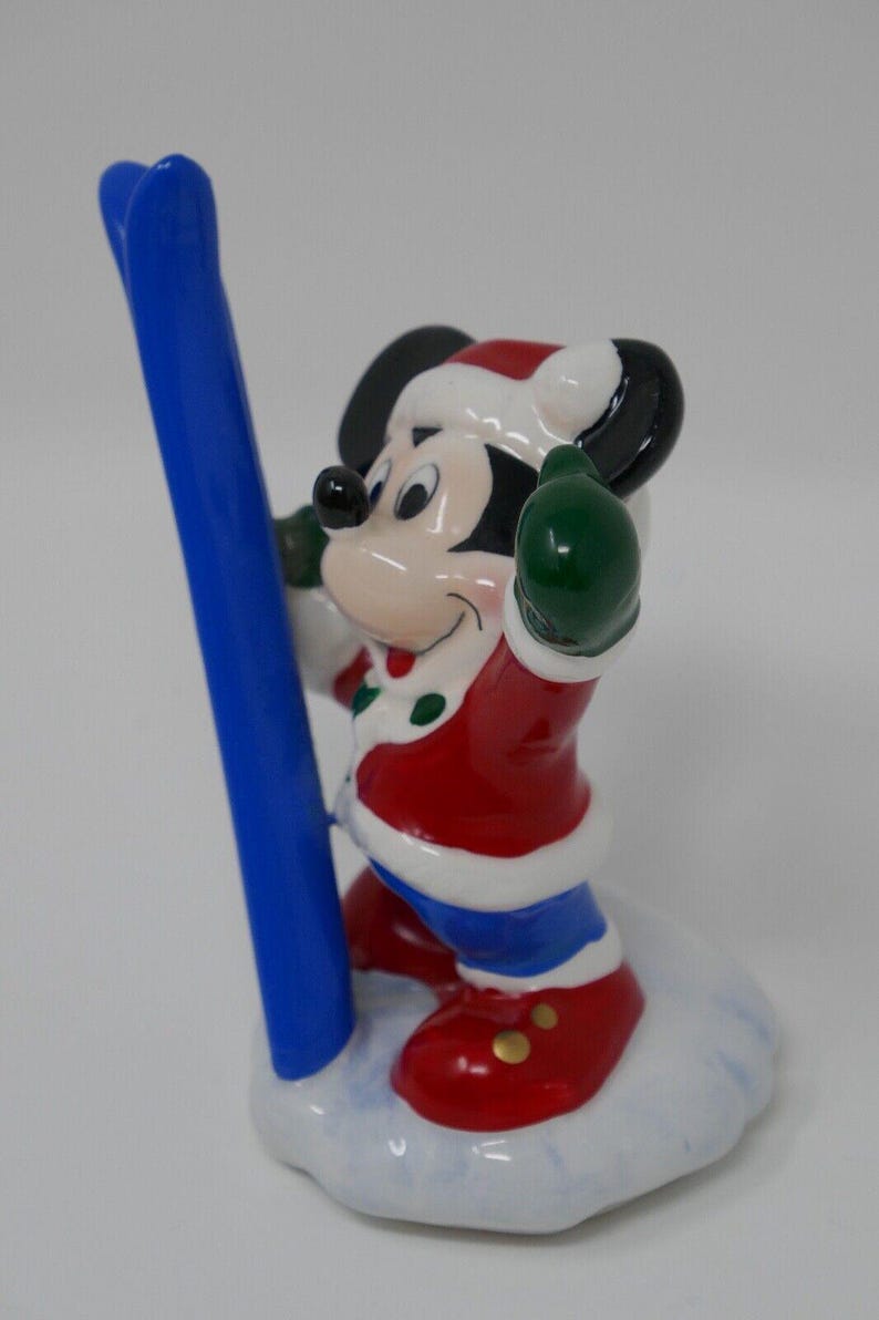 Enesco Mickey & Co Mickey Mouse Ready to Ski Porcelain Figurine zdjęcie 3