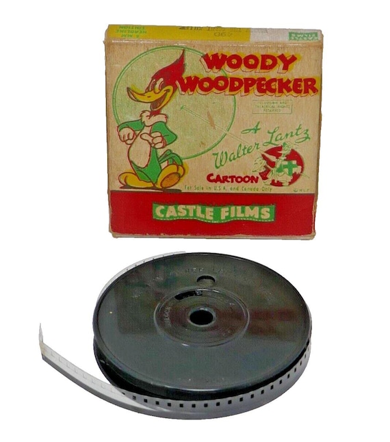 Castle Films Woody Woodpecker Woody the Giant Killer B&W Reel 8mm