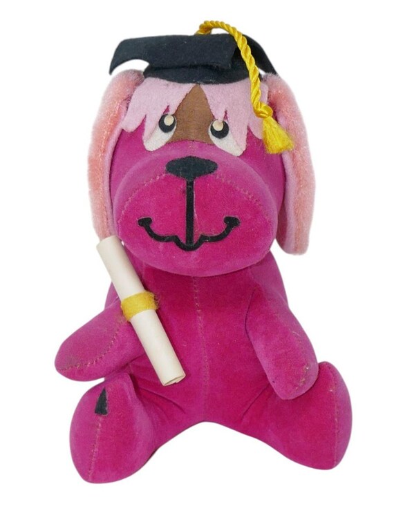 Dakin Dream Pets Graduation Rufus Velvet Dog Plush Made in Japan