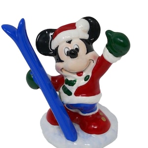 Enesco Mickey & Co Mickey Mouse Ready to Ski Porcelain Figurine zdjęcie 1