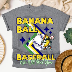 Let’s Go Bananas, Banana Baseball PNG, Go Bananas PNG, Banana Ball, Baseball, Bananas