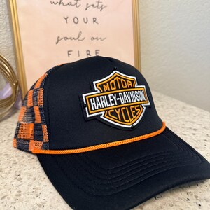 NWT Custom Made Fat & Happy Black and Yellow Otto Trucker Hat Hats for sale this week main image 3