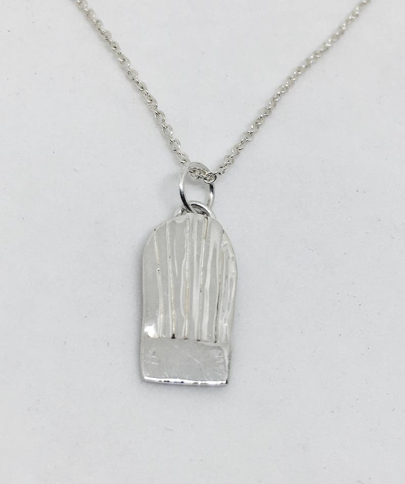 Chef Hat Pendant Necklace in Sterling Silver Pastry Chef Hat Etsy