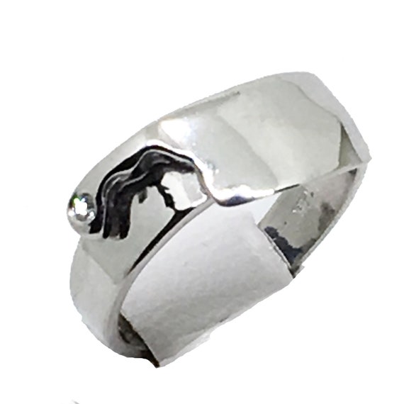 Sterling Silver Chef Knife Ring Chef Jewelry Cleaver Knife Jewelry