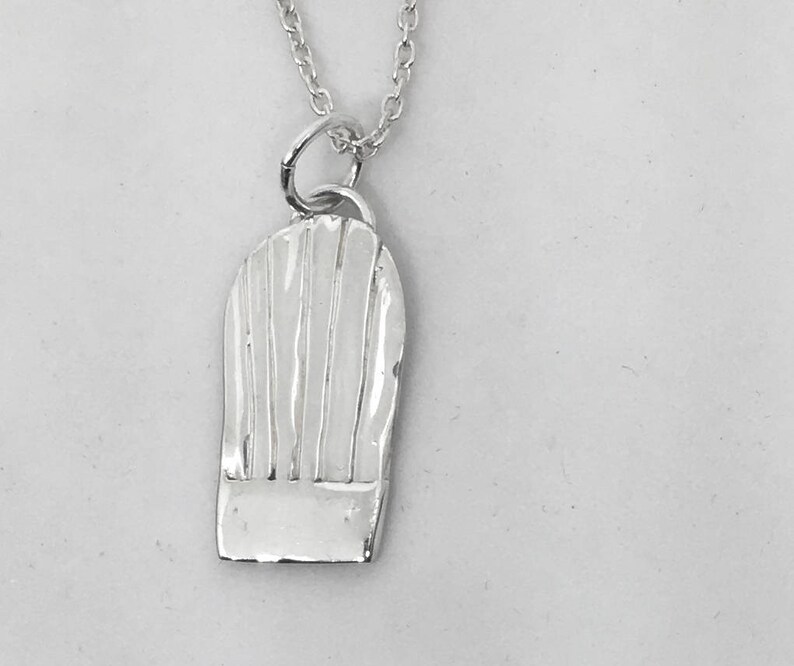Chef Hat Pendant Necklace in Sterling Silver Pastry Chef Hat Etsy