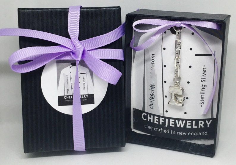 Culinary School Graduation Gift Sterling Chef Coat Charm Bracelet Chef Jacket Snake Chain Charm Bracelet Stopper Bead Bracelet