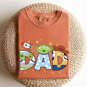 Camiseta Comfort Colors de Toy Story para papá, regalo del Día del Padre de Disney