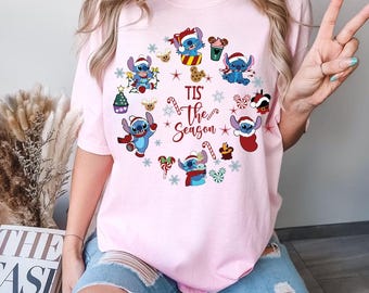 Comfortkleuren Disney beste kerstshirt ooit, Mickey en Minnie-kerstshirts, kerstverlichtingshirts, Disney Family-kerstshirt