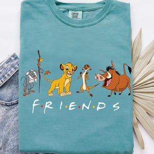 Comfort Color Lion King Friends Shirt, Cute Lion King Shirt, Family Vacation Shirt, Disney Shirt, Lion King Friends tee, Simba's Shirt