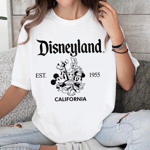 Comfort Colors Disneyland Shirt, Retro Disneyland California Shirt, Disneyland Est 1955 Shirt, Mickey And Friends Shirt, Disney Family Trip,