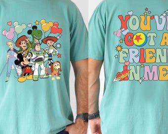 Camisetas de Toy Story con colores cómodos, camisetas "Tienes un amigo en mí", camisetas de vacaciones familiares de Disney