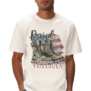 Comfort Colors Proud Veteran Shirt, Veterans Day Shirt, Army Dad Shirt, American Soldier Shirt, American Flag, 4th of July, Independence Day